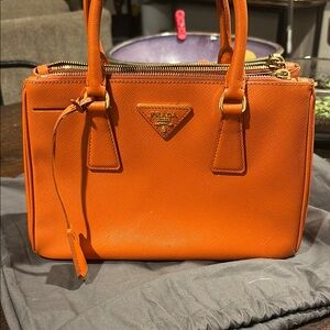 Prada Orange Leather Women's Bag